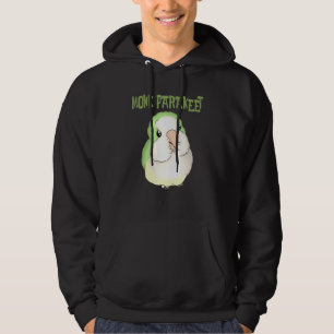Niedlich Puffy Monk Parakeet Quaker Parrot Bird Hoodie