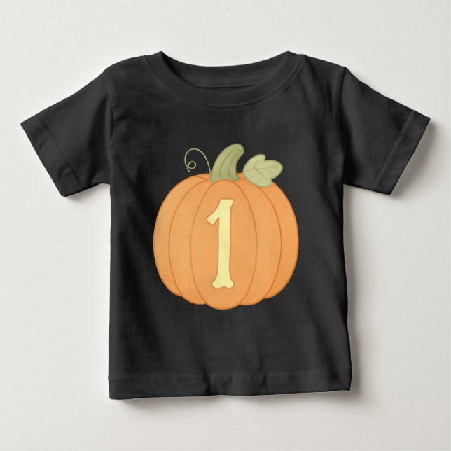 Niedlich Pumpkin 1. Geburtstag Shirt | Herbstkinde (Vorderseite)