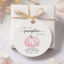 Niedlich Pumpkin Baby Dusche Danke Geschenkanhänger