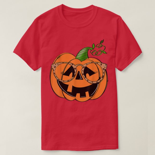 Niedlich Pumpkin Face Funny Pumpkin Lover Hallowee T-Shirt (Design vorne)
