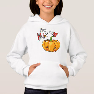Niedlich Pumpkin "Hi" Hoodie