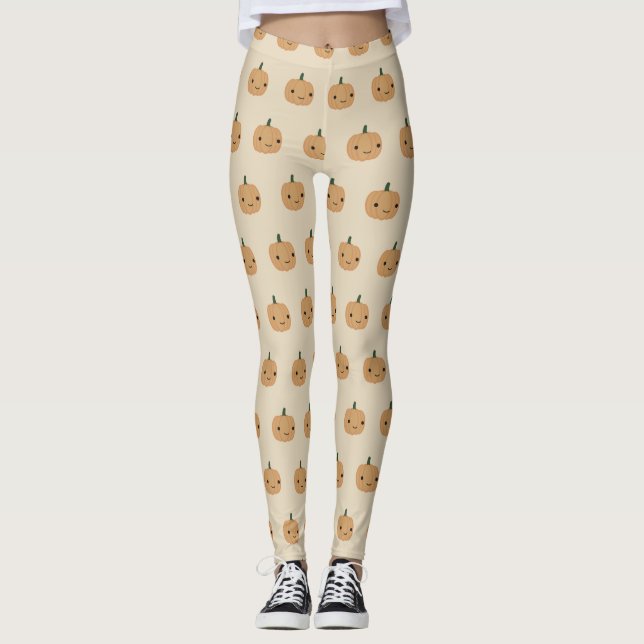 Niedlich Pumpkin Leggings (Vorderseite)