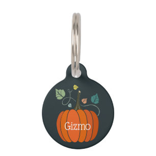 Niedlich Pumpkin Personalisierte Pet-ID-Nummer Haustiermarke