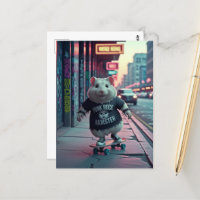 Niedlich Punk Rock Goth Skateboarding Hamster