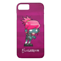 Niedlich Punk Rock Zombie Girl Personalisiert