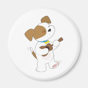 Niedlich Puppy Ukulele Magnet