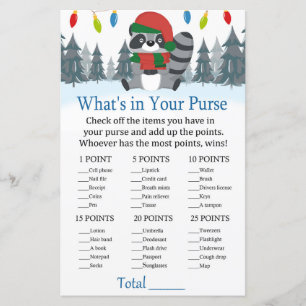 Niedlich Raccoon Weihnachten Was ist in Ihrem Geld