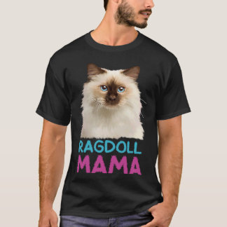 Niedlich Ragdoll Cat Ragdoll Mama Cat T-Shirt