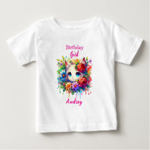 Niedlich Rainbow Anime Cat Birthday Girl Personali
