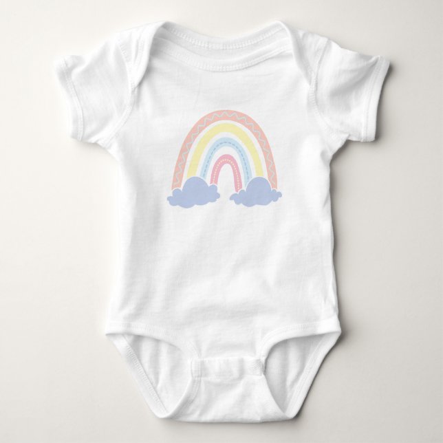Niedlich Rainbow Baby Bodysuit Baby Strampler (Vorderseite)