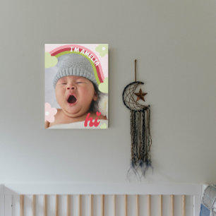 Niedlich Rainbow Baby Foto Kinderzimmer Dekoration Leinwanddruck