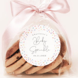 Niedlich Rainbow Baby Sprinkle Dusche Pflegeaufkle Runder Aufkleber