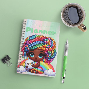 Niedlich Rainbow Chibi Girl "My Personal Planner" Planer