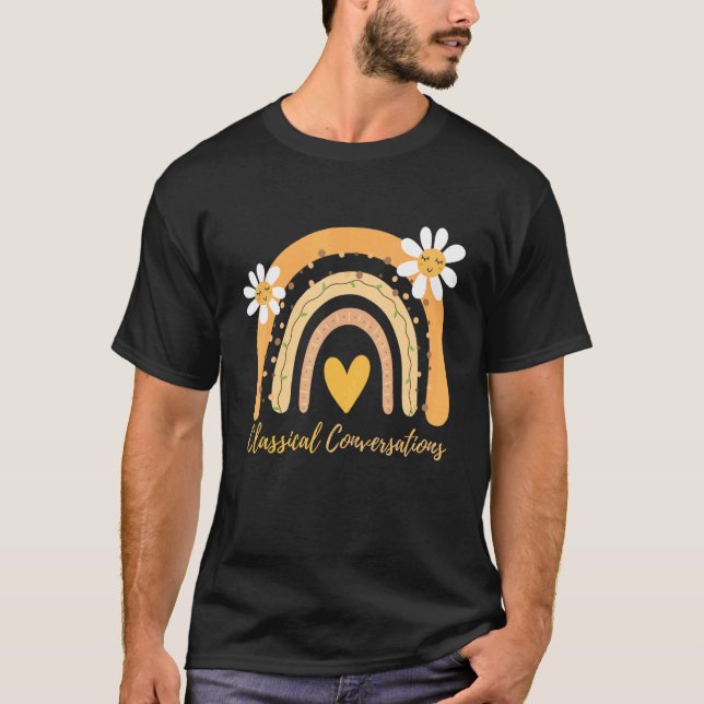 Niedlich Rainbow Classical Conversations Homeschoo T-Shirt (Vorderseite)