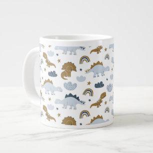 Niedlich Rainbow Dinosaur Muster Jumbo-Tasse
