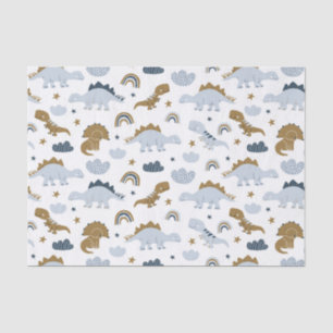 Niedlich Rainbow Dinosaur Muster Seidenpapier