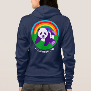 Niedlich Rainbow Panda Bär Custom Hoodie
