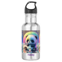 Niedlich Rainbow Panda Name Personalisiert