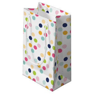 Niedlich Rainbow Polka Dots Birthday Confetti Must Kleine Geschenktüte