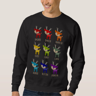 Niedlich Rainbow Reindeer Tacky Weihnachten Sweatshirt