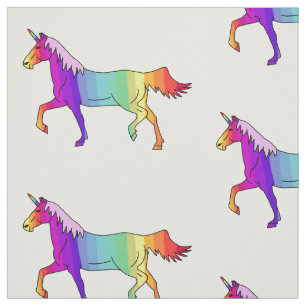 Niedlich Rainbow Unicorn Muster Girly Stoff