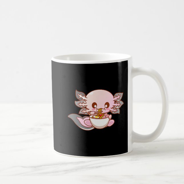 Niedlich Ramen Axolotl Kawaii Anime Japanisches Le Kaffeetasse (Rechts)
