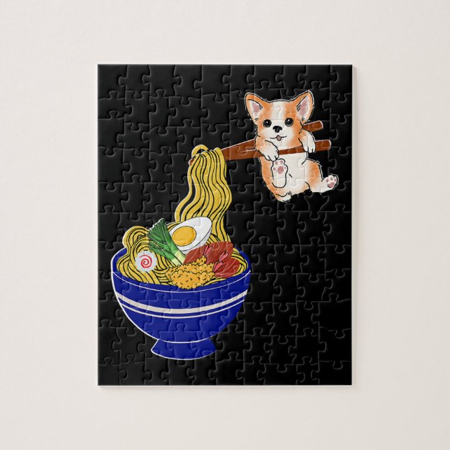 Niedlich Ramen Corgi Dog Puzzle (Vertikal)