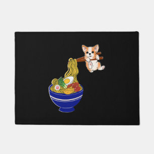 Niedlich Ramen Corgi Hund Fußmatte