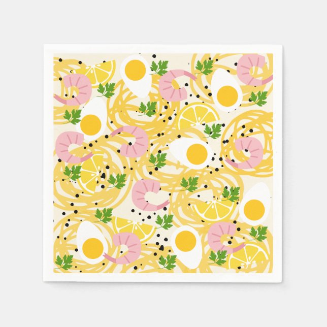 Niedlich Ramen Paper Napkins Serviette (Vorderseite)