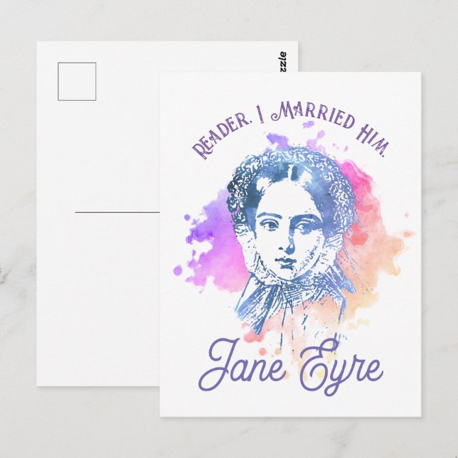 Niedlich Reader I Verheiratet Ihm Jane Eyre Portra Postkarte (Vorne/Hinten)