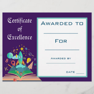 Niedlich-Reading-Award-Zertifikat Lehrer liefert