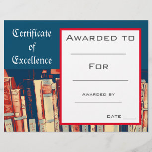 Niedlich-Reading-Award-Zertifikat Lehrer liefert