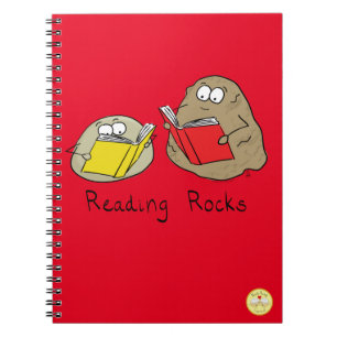 Niedlich Reading Rocks Librarian Book Lovers Notizblock
