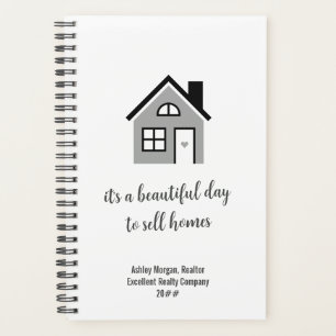 Niedlich Real Anwesen Agent / Realtor Spiral Plann Planer