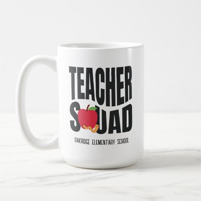 Niedlich Red Apple Teacher Squad Kaffeetasse (Links)