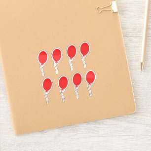 Niedlich Red Balloon Aufkleber