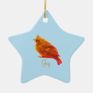 Niedlich Red Bird Keramik Ornament