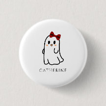 Niedlich Red Bow Halloween Ghost Girly