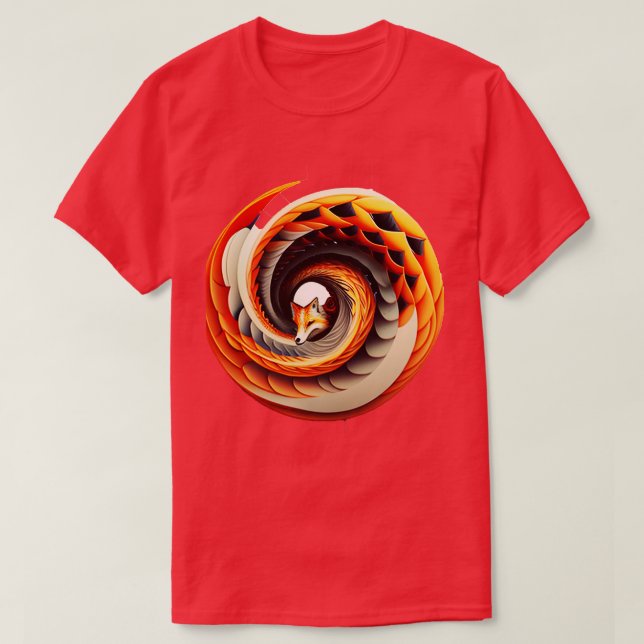 Niedlich Red fox 2023 v41 T-Shirt (Design vorne)