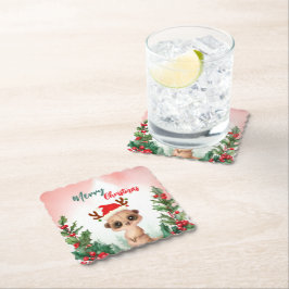 Niedlich Red FroChristmas Kaschmir Weihnachten Wei Untersetzer