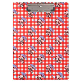 Niedlich Red Gingham Karo Klemmbrett