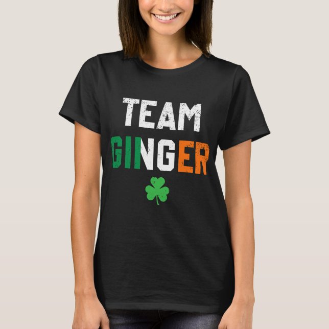 Niedlich Red Head Team Ginger St Patricks T-Shirt (Vorderseite)