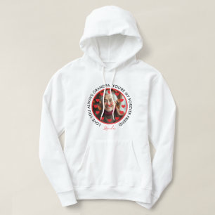 Niedlich Red Hearts Clock Liebe Großeltern Foto Hoodie