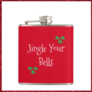 Niedlich Red Jingle Bells Flachmann