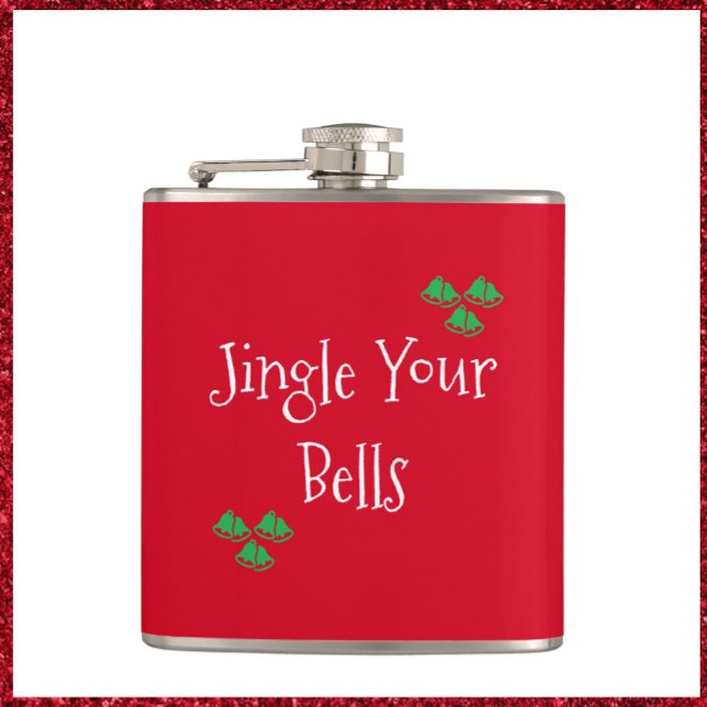 Niedlich Red Jingle Bells Flachmann (Von Creator hochgeladen)