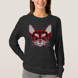 Niedlich Red Kariert Buffalo Chihuahua Face Christ T-Shirt