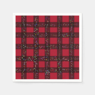 Niedlich Red Kariert Gingham Pattern Serviette