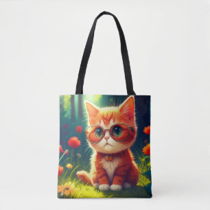 Niedlich Red Kitten Tragen einer Brille-365478