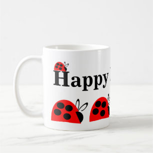 Niedlich Red Ladybug Birthday Kaffeetasse