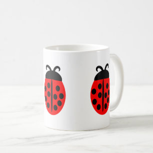 Niedlich Red Ladybug Kaffeetasse